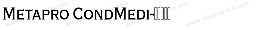 Metapro CondMedi字体转换